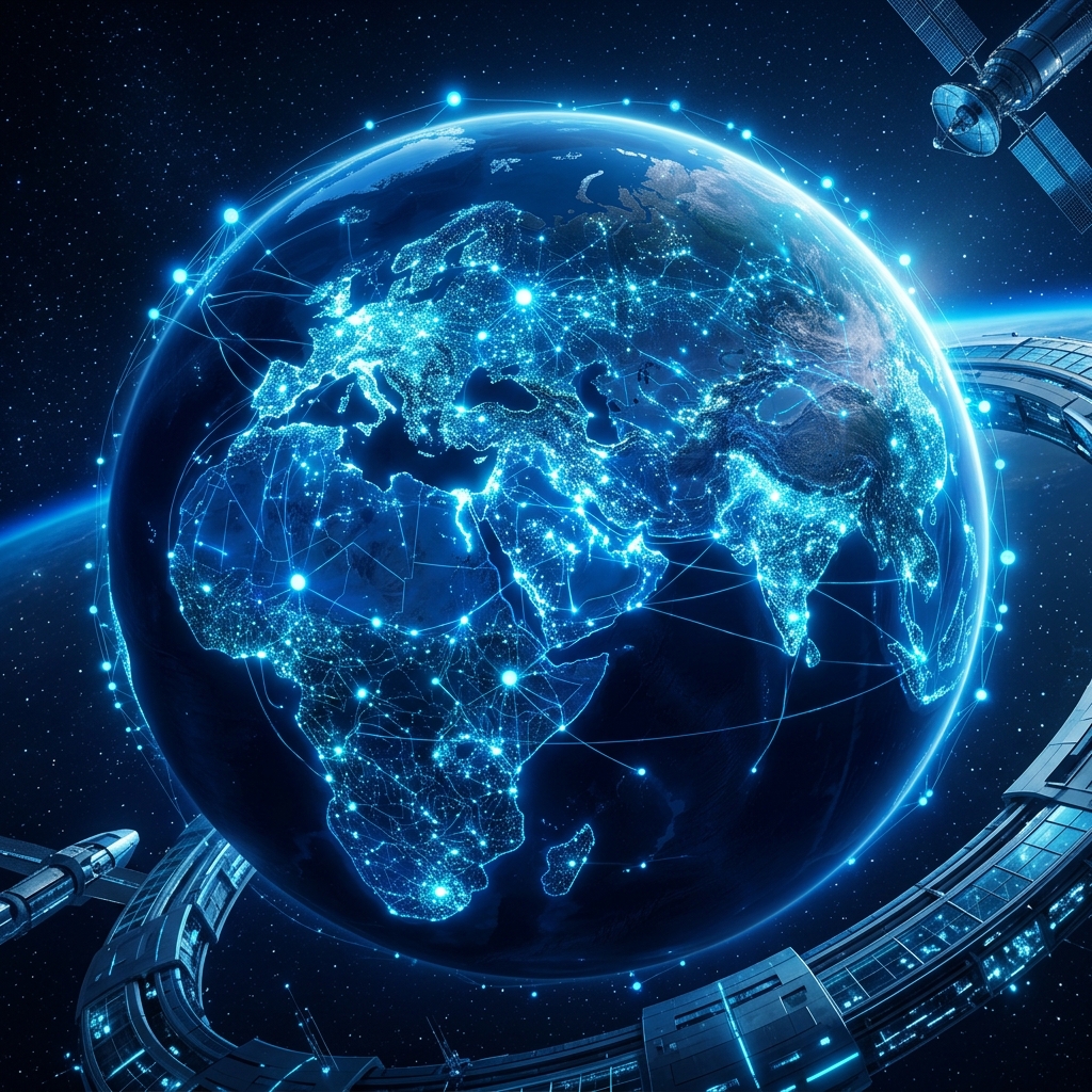 Connected Earth from Space - Thousands of idea nodes